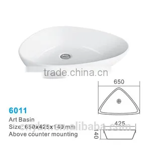 Sanitary Ware Ceramic Bathroom Basin_hand Wash Basin_art Basin thumbnail-6