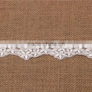 Good Qualit Grace Five Pedals Flower Leaf Pattern Overlap Weav Hand Made Weave Shape Embroidery Chemical Lace for Accessory thumbnail-2