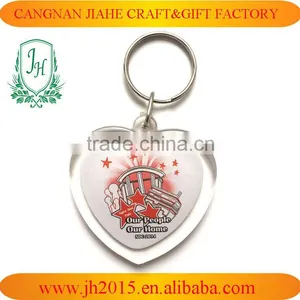 Shoes Shape China Factory Personlaized Promotional Custom Double Side Printing Acrylic Key Ring thumbnail-3