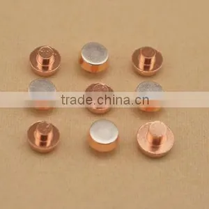 Bimetal/Trimetal Silver Contact Point Rivets for Time Switches and Relays thumbnail-1