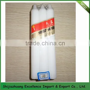 Household White Candle/ Thin Pillar White Wax White Candle for Daily Lighting thumbnail-4