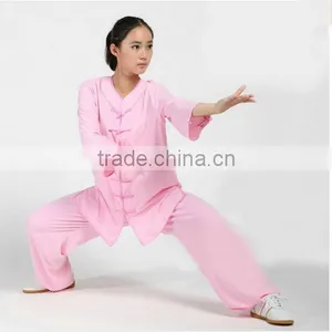 2016 Latest Cotton & Silk Tai Chi Uniforms Womens Girls Wushu Suit Daily Exercise Clothes thumbnail-2