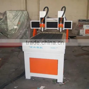 QL-6090 High Precision Mini Woodworking Cnc Router With Two Heads China thumbnail-3