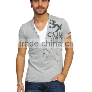 Customs Printed 100% Cotton T-shirt 2014 thumbnail-1