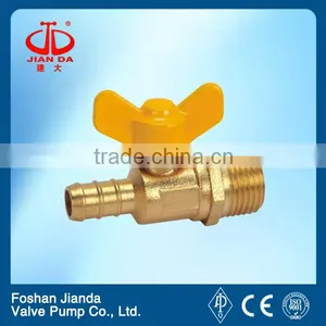With Butterfly Handle Brass Male Threaded Gas Valve thumbnail-1