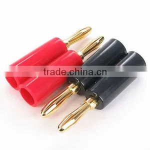 Tapered Handle Banana Plug With 4mm Gold or Nickel Plated Screw thumbnail-1