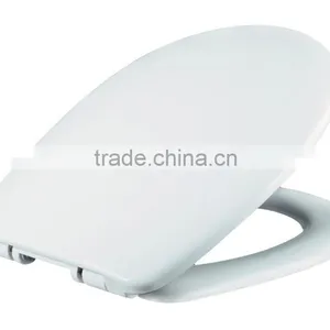 Bathroom Toilet Seat Cover With Quick Release and Soft Close Function for WC Pans thumbnail-1