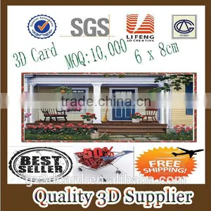 Guangzhou Lifeng Flip Effect Plastic Lenticular 3D Card thumbnail-1