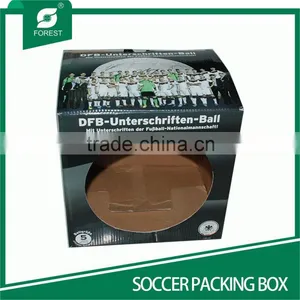 PRINTED FOOTBALL PACKING BOX WITH PVC WINDOW thumbnail-1