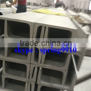 HOT ROOLED AND PICKLED STAINLESS STEEL CHANEL BAR IN GRADE AISI304 LENGT IN 6000MM thumbnail-2