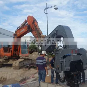 High Quality New Custom-made Colour Hydraulic Vibratory Hammer (used Together With an Excavator 30-40 Tons) thumbnail-5