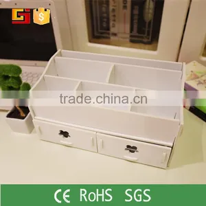 Cosmetic Storage Box DIY Makeup Desk Organizer Stationery Cute Case thumbnail-2