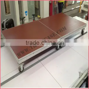 Quick Lock Portable Aluminum Plywood Stage With Wheels thumbnail-3