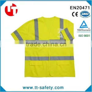 CE ANSI Hi-vis Reflective Highway Security Long Sleeve Reflective Vest Quality Choice thumbnail-1