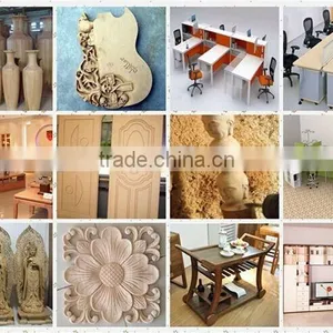 China 1325 3d Atc Cnc Wood Machine , Automatic Door Engraving Router Cnc With Vacuum Table thumbnail-6