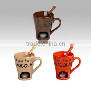 Glazed Color Chocolate Mug Fondue Set thumbnail-1