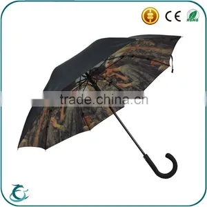 Change Fabric 2 Layer High Quality Straight Umbrella for Rain and Sun thumbnail-1
