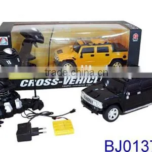 Best Kid Toy Yellow Remote Control Car Cross Country Car 4ch Big Wheels rc Car Kit thumbnail-2