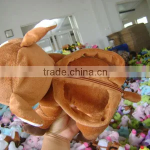 30cm Promotional Customzied Stuffed Plush Donkey Animal Shape Handbag Toy With Handgrip thumbnail-1