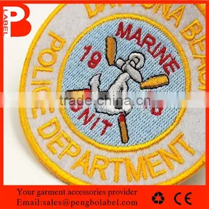 Directly Factory Professional Customized Merrowing Border Embroidery Patch thumbnail-4