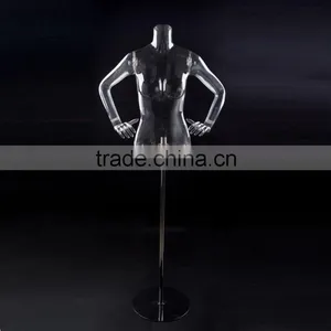 PC Male Mannequin Transparent Mannequin Hollow Out Mannequin Photography Mannequin thumbnail-6