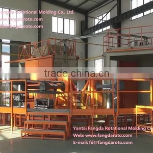FD3-4600 Three Arm Rational Molding Machine, Rotomolding Machine, Carousel Rotomolding Machine thumbnail-1