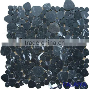 Round Stone Mosaic Tile Marble005 thumbnail-1