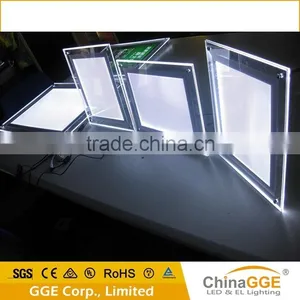 Ceiling Hanging Double and Single Side Acrylic Crystal Light Box for Indoor Real Estate Window Display thumbnail-2