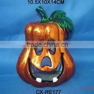 Ceramic Pumpkin Design Candle Holder Candle Stick thumbnail-3