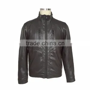 Mens Spring and Autumn Leather Jacket 2016 thumbnail-1