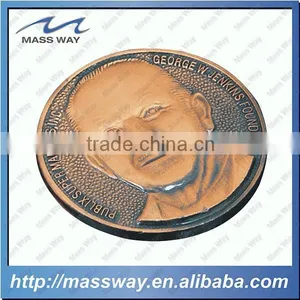 Custom Antique Copper 3D Dragon Shape Commemorative Coin thumbnail-2