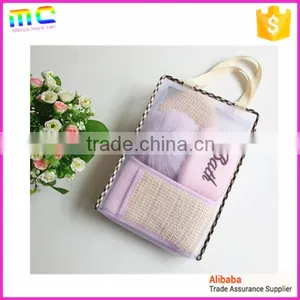 a Set of Make up Bath Sponge Ball and Body Back Belt With Beautiful Package thumbnail-2