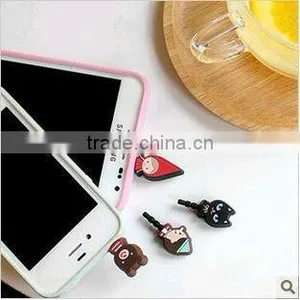 2013 the Best-selling 3D Mini Cartoon Design Silicone Dust Plug thumbnail-1