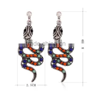 2016 Best Quantity Funky Snake Beaded Jewelry Earrings for Free Sample thumbnail-6
