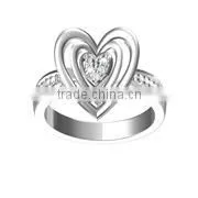 Triple Heart Ring B05154R thumbnail-1