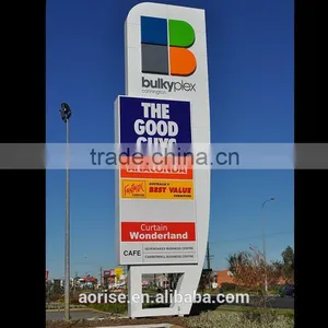Standing Aluminum Led Pylon Sign for Gas Station thumbnail-1