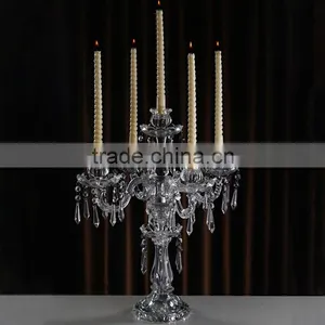 Wholesale 5arms Crystal Clear Candelabra From China thumbnail-1
