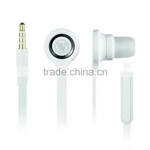 Flat Cable In-ear Earphone With Volume Remote thumbnail-1