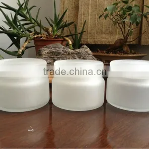 Glass Candle Jar With a Glass Lid thumbnail-1