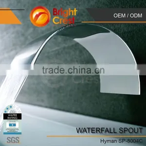 Stainless Steel Chrome Bathroom Basin Waterfall Faucet thumbnail-5
