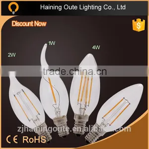 DIAMMABLE !!! Warm White Dimmable C35 E14 4w Led Filament Candle Bulb, Candle Led Filament Bulb C35 thumbnail-2