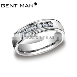 Popular CZ Rings 316L Stainless Steel Engagement Ring Titanium Trendy Ring thumbnail-2