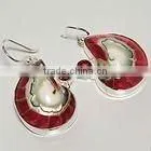 FASHION OPULENT SILVER EARRINGS 2.25 IN thumbnail-1
