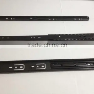 ZY:37MM(1.2*1.0*1.2) 3-Fold Ball Bearing Drawer Slide thumbnail-4
