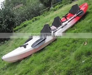 Polyethylence Hull Material and no Inflatable Double Fishing Kayak for Sale thumbnail-1