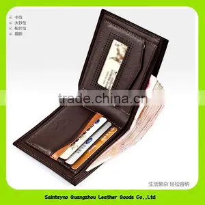 16419 England Style Bi-fold Faux Leather Multipurpose Wallet for Men thumbnail-5