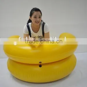 PVC Yellow Leisure Inflatable Sofa Big Air Chair Sofa Furniture thumbnail-1