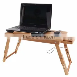 Folding Study Desk Laptop Computer Desk With Usb Fan thumbnail-2