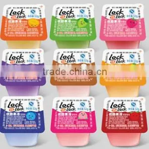 Ne w Product Flexible Printed Yogurt Lids Metallized PET Paper Composite Film With Heatseal Lacquer thumbnail-1