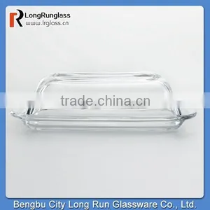 LongRun 2014 New Products Glass Covered Butter Dish Unique Glass Tableware With OEM Design thumbnail-1